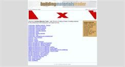 Desktop Screenshot of buildingmaterialstrader.com